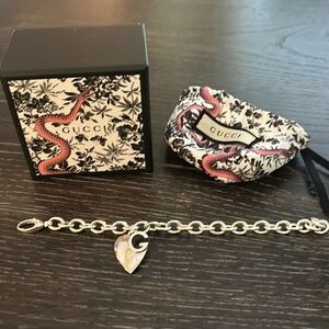 Gucci G bracelet 7”. Authentic. Very pretty piece